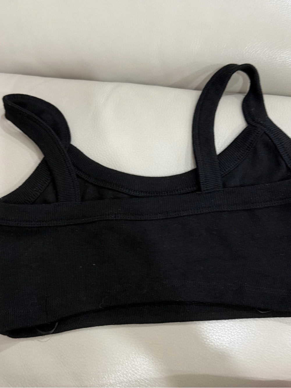 Signature8 Black Ribbed Crop Tank - Picture 2 of 3